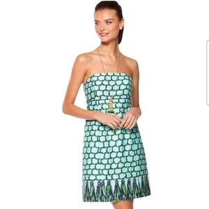 Lilly Pulitzer Bowen Strapless Dress In Cameo White Macrame Me, Size 2